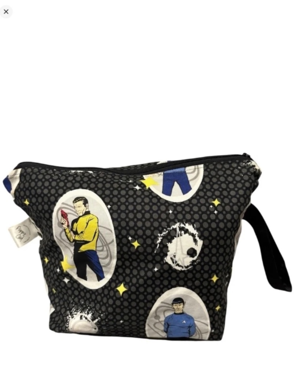 Star Trek Theme Handmade Knitting Crochet Zipper Project Bag